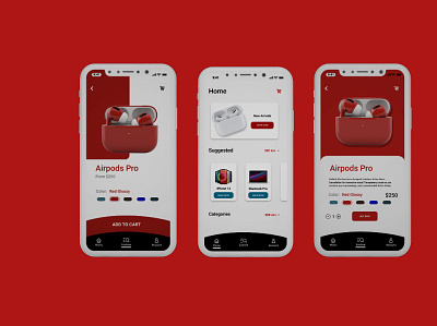 airpod mobile app design ui ux web