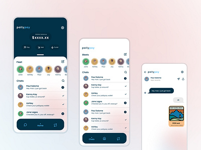 Pallypay mobile app product product design ui