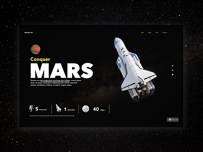 Conquer Mars app branding design ui ux web design