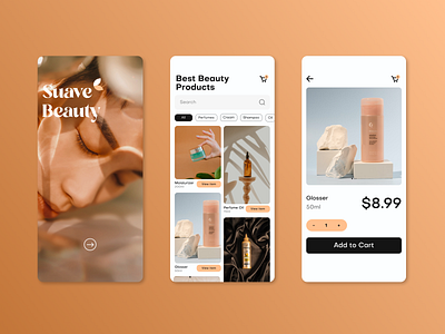 Beauty Product App design productdesign ui ux