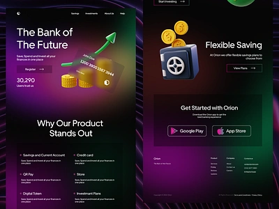 Banking website banking design figma fintech productdesign ui ux website