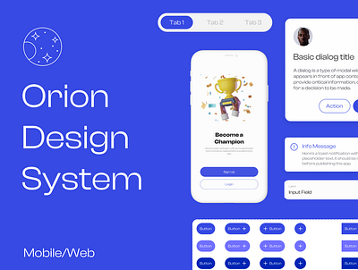Orion Design System design designsystem figma productdesign ui uiux ux website