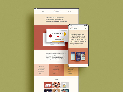 Portfolio Homepage 2020 branding graphic design web design