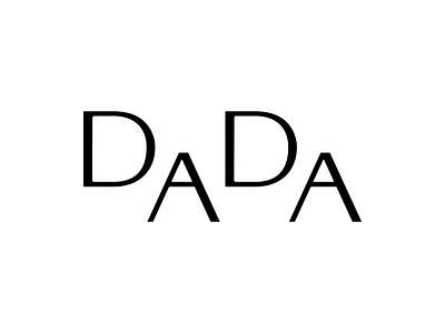 Logotype for Dada Interiors, a Budapest-based interior architect branding custom lettering custom type elegant hungary letters logo mongram vector