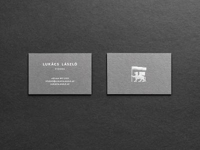 Lukacs Laszlo Vienna austria businesscards fashion footwear grey griffin identity shoe vienna