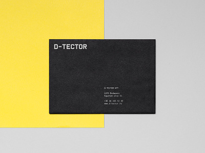 D-tector envelope black detector hungary industrial metal minimal security yellow