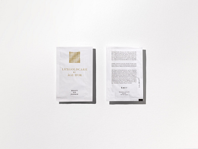 Age D’or Sample Packaging