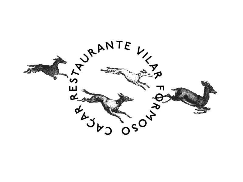 Logo & Illustration for Fusion Cuisine Restaurant food cuisine wine dog branding illustration restaurant logo identity drawing animals graphic-design