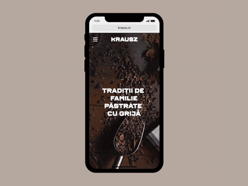 Krausz Handmade Chocolate Website chocolate identity logo onepage responsive typography ui ux webdesign website wordpress