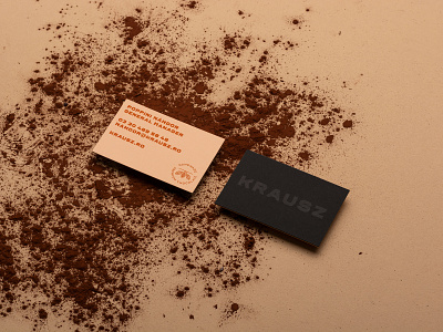 Krausz Handmade Chocolate Business cards businesscard chocolate delicious food identity logo logotype