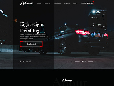 Eightyeight Detailing auto auto cars automotion automotive branding cars contact us exotic cars ferrari gallary graphic design industries manufacture modern motion graphics seel modern services theme ui