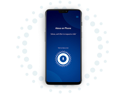 Alexa On Phone - App UI design illustration ui ui ux