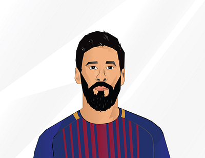 Illustration art of messi design graphic design illustration vector