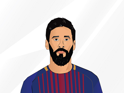 Illustration art of messi