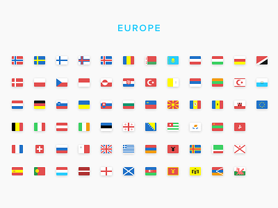 SEOshop Flags: Europe