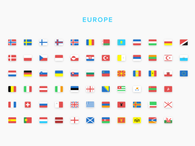 SEOshop Flags: Europe