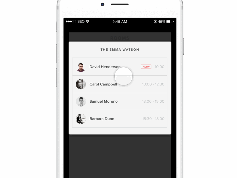 Show availability availability framer interaction ios mobile prototype quick quick view ui view
