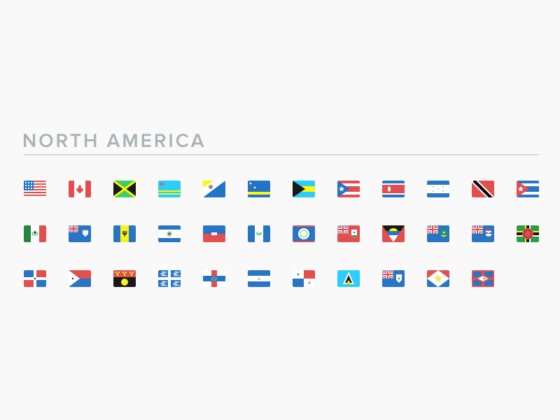 SEOshop Flags: North America mexico canada usa flag seoshop icons set america north flags