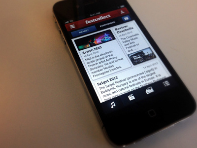 Festcollect - Homescreen festcollect festivals homescreen icons ios iphone tabbar