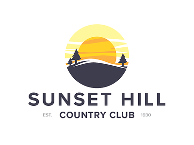 Sunset Hill Community Club club community logo sunset