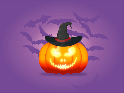 Halloween Pumpkin design illustration