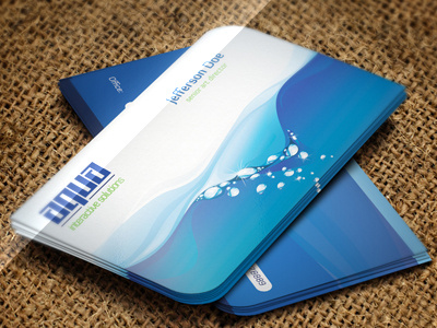 Aqua Creative Business Card -PSD-