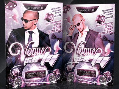 Vogue Show / Party Flyer beautiful beauty flyer best blue boutique flyer classy clothing elegant fashion flyer fashion show glamorous glamour glossy gold luxurious mode models new collection popular posh purple sexy shop flyer store style stylish trends trendy woman
