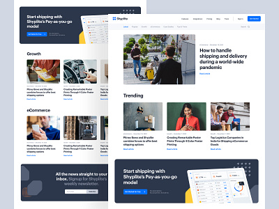 Shyplite - Blog article b2b blog branding design agency marketing newsletter post product design resources saas shipping transport ui user experience user interface ux web design webflow website