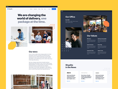 Shyplite - Inner Pages app b2b branding cms design design agency interface marketing product design research saas shipping transport ui user experience user interface ux web design webflow website