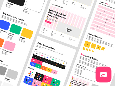 Sendlane - Web Design System app b2b breakpoints colors components dashboard design agency design system email marketing grid guides modules photography product design saas spacing style guide typography web design website