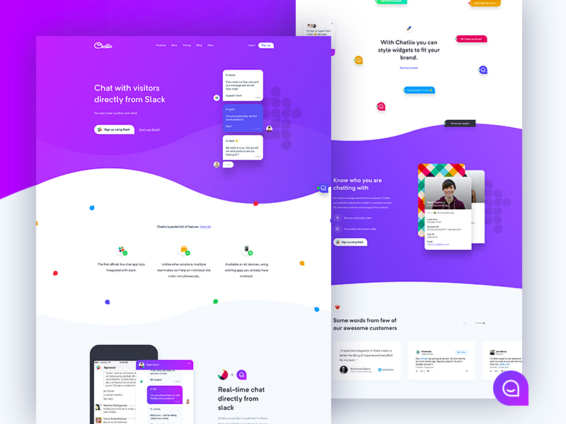 Chatlio - Website (WIP) by Filip Justić for Balkan Brothers on Dribbble