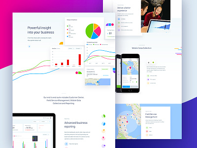 IP - Features app clean dashboard design interface landing page ui ux web website