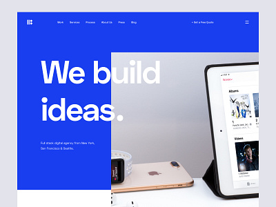 B - Homepage Style Exploration 02 design experience interface lander landing page typography ui ui ux design user ux ux design web website