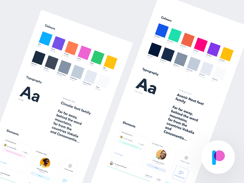Patch - Style Guide Explorations app brand color colors palette dashboard design design system experience interface style guide ui ui kit user ux visual language web website