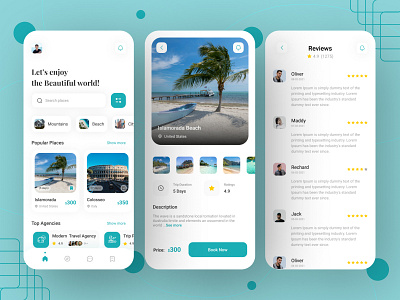 Travel Mobile App Design app app design app ui design design destination app mobile app ticket app tourism tourism booking tours travel app traveling trip ui ui design uiux design ux vacation