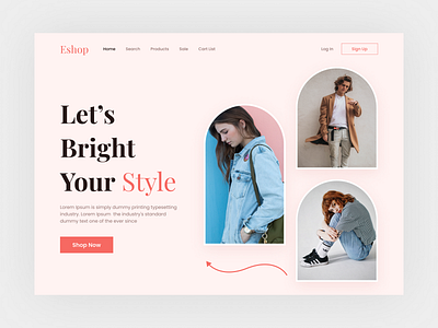 E-commerce Landing Page Design