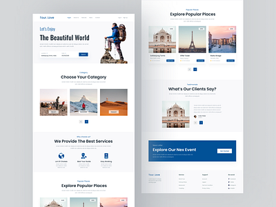 Travel Landing Page Design