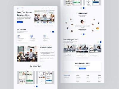 Digital Agency Landing Page Design