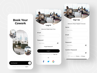 Coworking Space Booking App Design