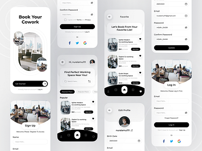 Coworking Space Booking App Design