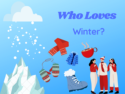 Winter Lovers! arts design illustration typography vector