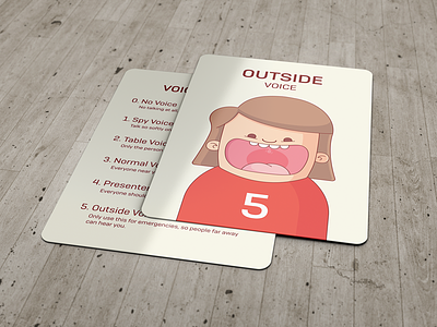Card Face & Back cards character child illustration mock up person sketching voice