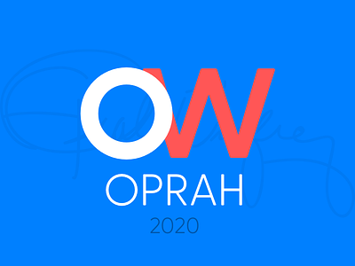 Oprah 2020 Election Logo branding identity logo oprah politics
