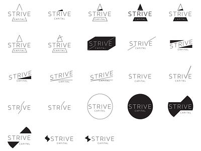The First Round of Logos brand branding illustrator logo peak strive summit summits
