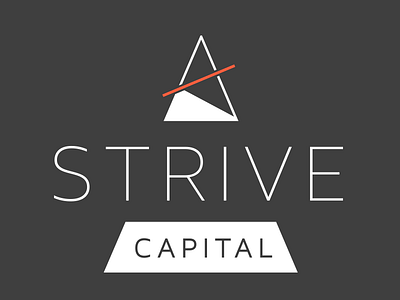 Final Logo (Negative) brand branding climb logo mark mountain strive summit