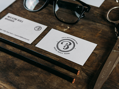 Barber Shop Business Card Mockup