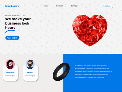 FaisalDesigns figma homepage mockup uiux