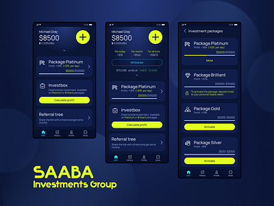 Crypto Investment App app application crypto cryptocurrency cryptocurrency wallet cryptowallet design finance interface investment mobile app ui uiux design ux wallet