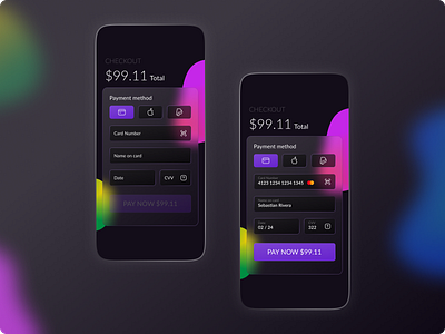 DailyUI #002 | Checkout page | #DailyUI checkout credit card daily ui dailyui dailyui002 dailyui02 dailyui2 design form glassmorphism ui