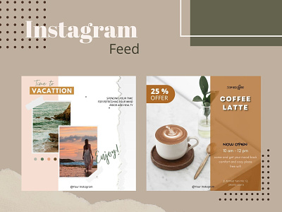 Instagram Feed canvatemplate instagram instagram feed templatefeed